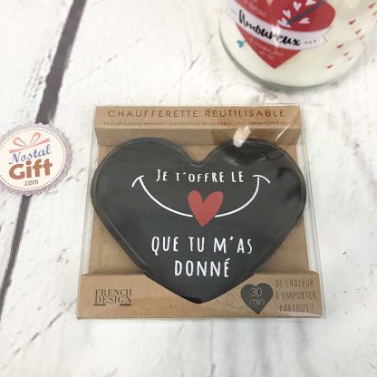 Chaufferette Coeur - Je t'offre le sourire que tu m'as donné – Image 3