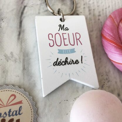 Porte clé famille "Ma sœur" – Image 2