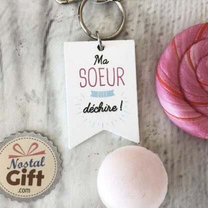 Porte clé famille "Ma sœur"