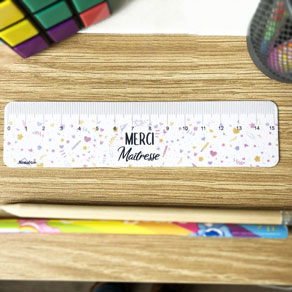 Règle "Merci Maîtresse" - Cadeau maîtresse - Collection florale