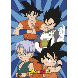 Dragon Ball - Pères et Fils -  Plaid polaire(100 x 140 cm)