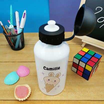 Gourde personnalisée - Glaces Kawaii - cadeau rentrée scolaire pour  fille – Image 2