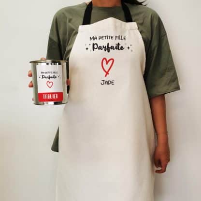 Tablier de cuisine "Ma petite fille parfaite" - cadeau grand père et grand mère – Image 3