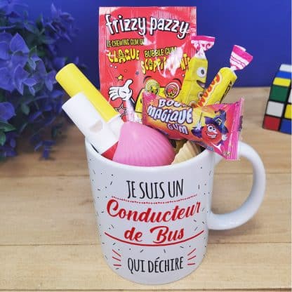 Mug bonbon années 80  "Je suis un conducteur de bus qui déchire" – Image 3
