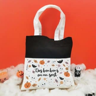 Sac Bonbon Halloween "Des bonbons ou un sort"