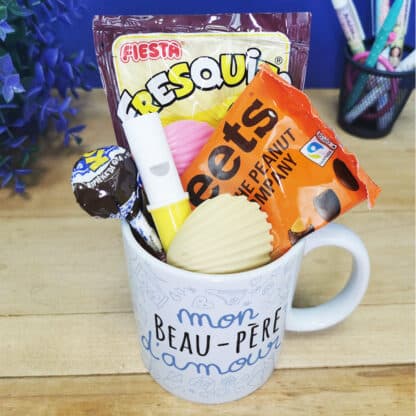 Mug bonbon années 70 "Mon beau-père d'amour" – Image 2
