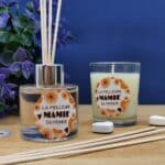 Coffret cadeau Mamie -  Set de diffuseur de parfum + Bougie - "Meilleure mamie du monde"