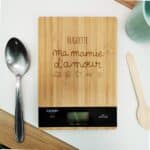 Balance en bois prénom personnalisable - "Ma Mamie d'amour"