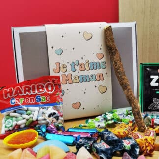 Coffret Bonbon Maman "Je t'aime maman" : coffret bonbon rétro des années 60